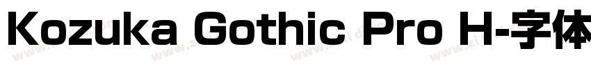 Kozuka Gothic Pro H字体转换